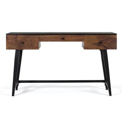 Venedocia Mango Wood 3 Drawer Desk