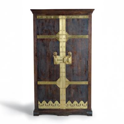 Waverly Dark Walnut Mango Wood 2 Door Wardrobe