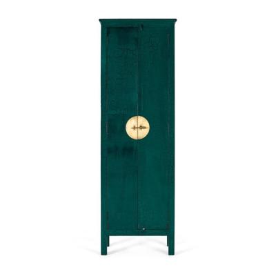 Zemple Green Mango Wood 2 Door Wardrobe