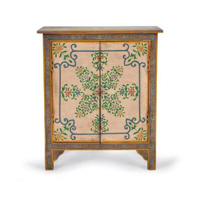Ballinger Mango Wood Painted 2 Door Hall Cabinet