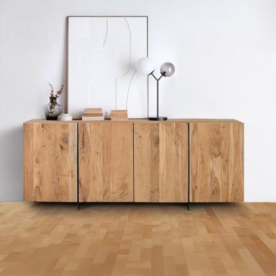 Cacavia Natural Acacia Wood 4 Door Extra Large Sideboard 200cm