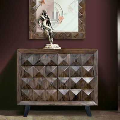 Ziberesh Dark Rosewood 2 Door Small Sideboard 100cm