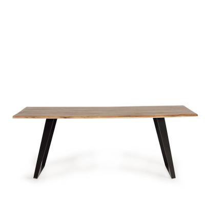 Messina Solid Acacia Wood 8 Seater Dining Table 205cm