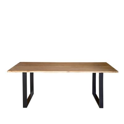 Modena Acacia Wood And Iron 4 Seater Dining Table 140cm