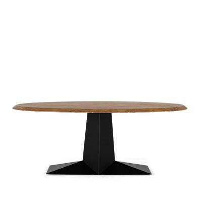 Pisa Acacia Wood And Iron 8 Seater Dining Table 200cm