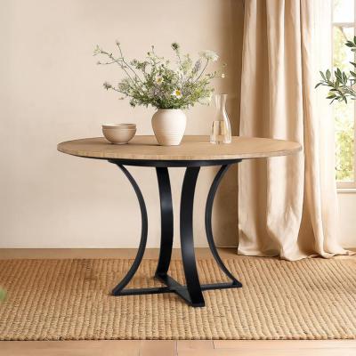Olbia Marble 4 Seater Round Dining Table 120cm
