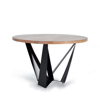 Siena Solid Acacia Wood 4 Seater Round Dining Table 120cm