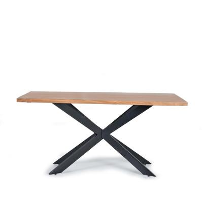 Terni Solid Acacia Wood 8 Seater Dining Table With Cross Legs 200cm