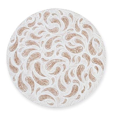 Cricova Pickled White Wood Round Decorative Panel 120cm Cricova Pickled White Wood Round Decorative Panel 120cm
