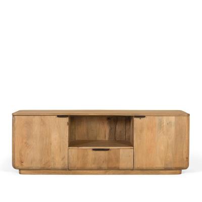 Armani Natural Mango Wood Storage Tv Unit