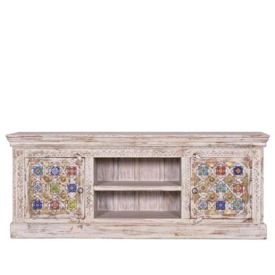 Awendaw Mango Wood 2 Door Tv Unit