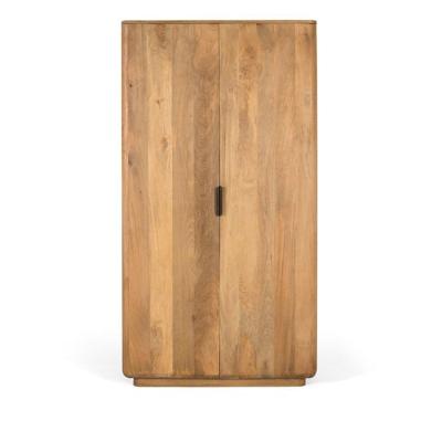 Bianca Natural Mango Wood 2 Door Wardrobe