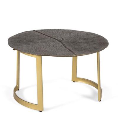 Rome Bronze Metal Round Coffee Table