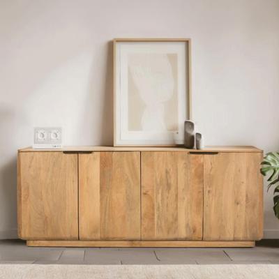 Massa Natural Mango Wood 4 Door Large Sideboard 175cm