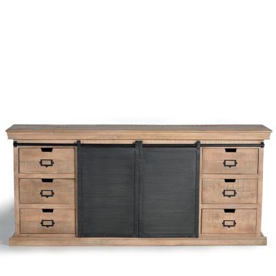 Irondale Industrial Style Mango Wood 2 Door Medium Sideboard 190cm