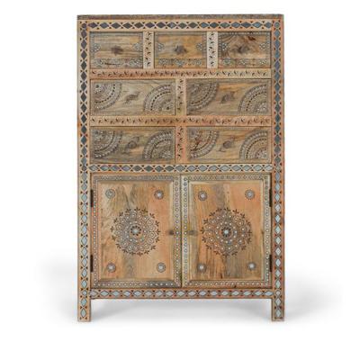 Savona Mango Wood Painted 2 Door Hall Cabinet