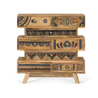 Chieti Painted Mango Wood 8 Drawer Chest