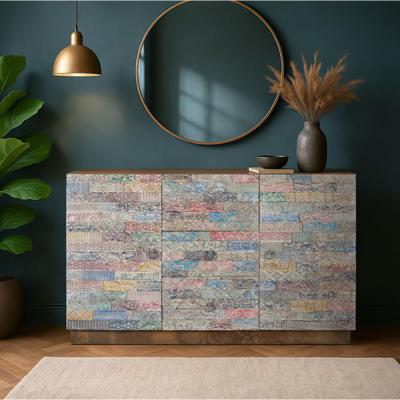 Como Multi Colour Mango Wood 2 Door Medium Sideboard 150cm