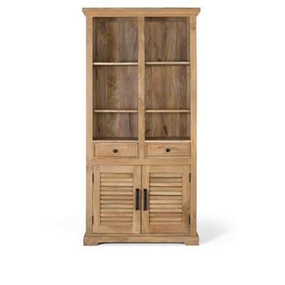 Foggia Natural Mango Wood 2 Door Bookcase