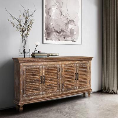 Milan Painted Mango Wood 4 Door Large Sideboard