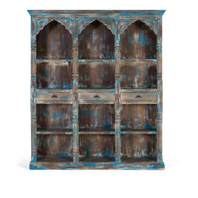 Sondrio Blue Mango Wood Extra Large Shelving Unit