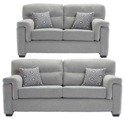Product photograph of Hawley 3 2 Seater Fabric Sofa Set from Choice Furniture Superstore