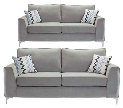 Product photograph of Milford 3 2 Seater Fabric Sofa Set from Choice Furniture Superstore