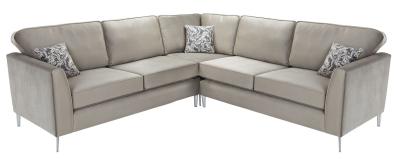 Product photograph of Bailey Fabric Corner Sofa from Choice Furniture Superstore