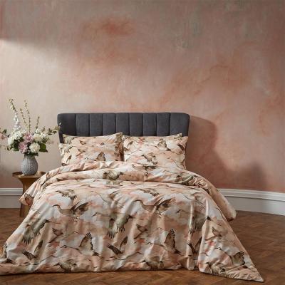 Ew By Edinburgh Weavers Blush Cotton Flyway Exotic Piped Duvet Cover Set