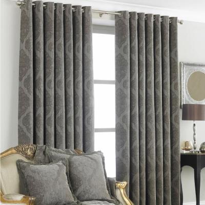 Product photograph of Paoletti Mocha Polyester Winchester Eyelet Curtains from Choice Furniture Superstore