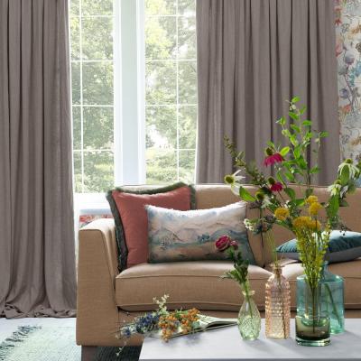 Product photograph of Voyage Maison Dove Polyester Hawley Pencil Pleat Curtains from Choice Furniture Superstore