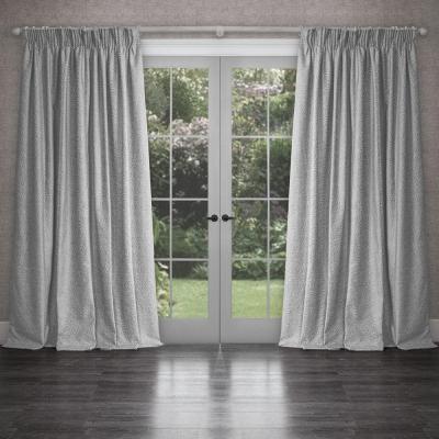 Product photograph of Voyage Maison Dove Viscose Farley Woven Pencil Pleat Curtains from Choice Furniture Superstore