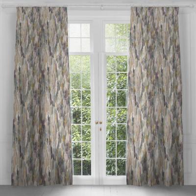 Product photograph of Voyage Maison Ironstone Cotton Azima Printed Pencil Pleat Curtains from Choice Furniture Superstore