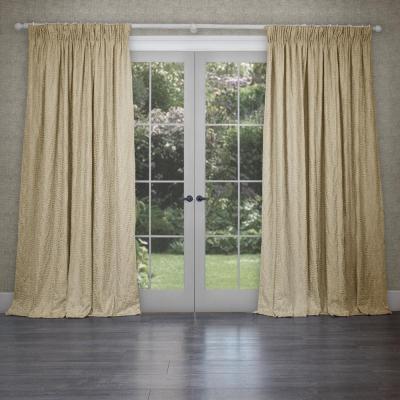 Product photograph of Voyage Maison Lemongrass Polyester Fernbank Embroidered Pencil Pleat Curtains from Choice Furniture Superstore