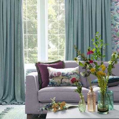Product photograph of Voyage Maison Marine Polyester Hawley Pencil Pleat Curtains from Choice Furniture Superstore