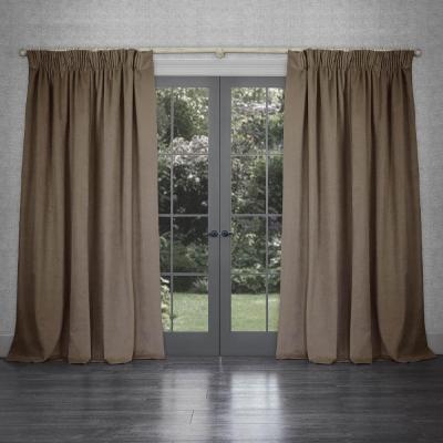 Product photograph of Voyage Maison Mouse Viscose Cube Pencil Pleat Curtains from Choice Furniture Superstore