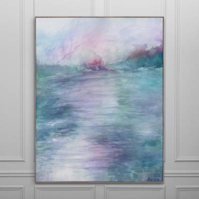 Product photograph of Voyage Maison Stone Maree Iris Framed Canvas - 112cm X 141cm from Choice Furniture Superstore