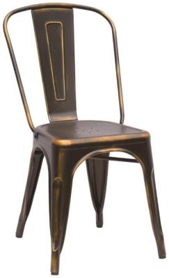 Aged Copper Dining Chair Sold In Pairs