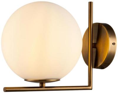 Product photograph of Crisal Decoracion Aged Gold Metal Wall Lamp from Choice Furniture Superstore