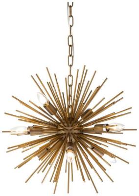 Aged Gold Steel Ceiling Lamp