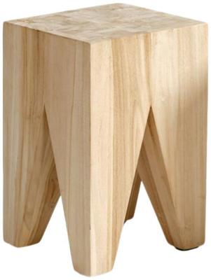 Product photograph of Aged Teak Stool Sold In Pairs from Choice Furniture Superstore