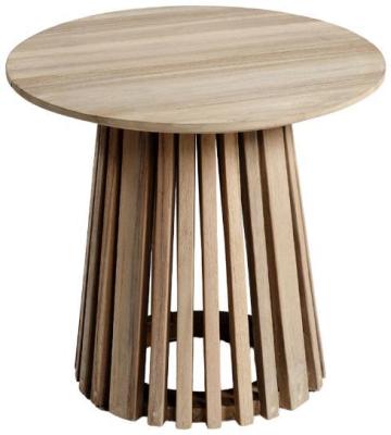 Aged Teak Wood Palilleria Round Side Table 45cm