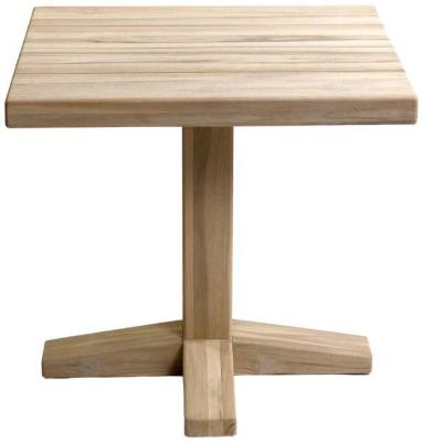 Aged Teak Wood Square Outdoor Table
