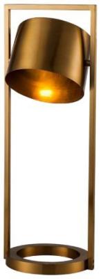 Antique Gold Metal 1 Bulb Table Lamp