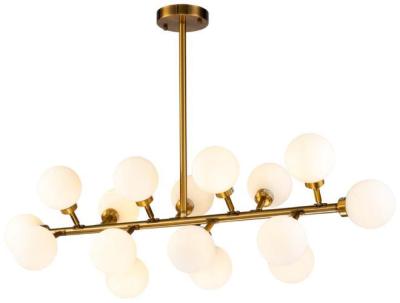 Antique Gold Metal 16 Bulbs Ceiling Lamp