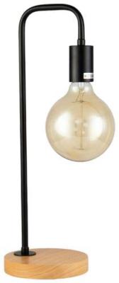 Crisal Decoracion Black Metal 1 Bulb Table Lamp