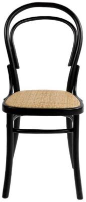 Product photograph of Black Rattan Dining Chair Sold In Pairs from Choice Furniture Superstore