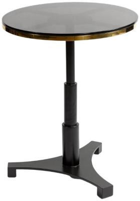 Black Round Dining Table 2 Seater