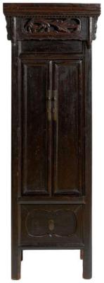 Product photograph of Brown Dark Wood 2 Door Chinese Antique Wardrobe from Choice Furniture Superstore