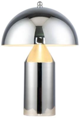 Product photograph of Chrome Metal Table Lamp -25cm from Choice Furniture Superstore
